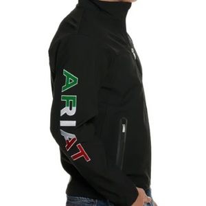 Ariat Mens Classic Team Mexico Flag Softshell Jacket